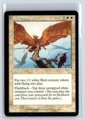 (3x) BATTLE SCREECH - Judgment – MTG Magic the Gathering Card - Uncommon - Image 1 of 4