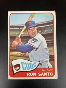 1965 Topps Set-Break #110 Ron Santo grado inferior (arrugue) - Imagen 1 de 2