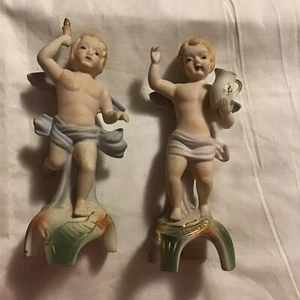 Vintage Ucagco Japan Angel Figurines - Picture 1 of 5