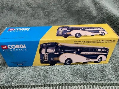 CORGI CLASSICS LTD EDITION BUS EASTERN MICHIGAN YELLOW COACH 743 #53903 MINT - Image 1 of 2
