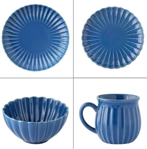 Pioneer Woman Colette Dinner Plate Salad Plate Cereal Bowl Mug Cup Blue *U Pick - Picture 1 of 42