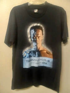 Vintage RARE 1991 Single Stitch Terminator 2 Judgement Day Movie Promo Shirt - Bild 1 von 12