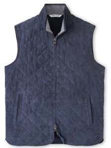NEW Peter Millar Galaxy Essex Suede Vest Mens Size Medium GALXY 1003D 01226321 - Picture 1 of 4