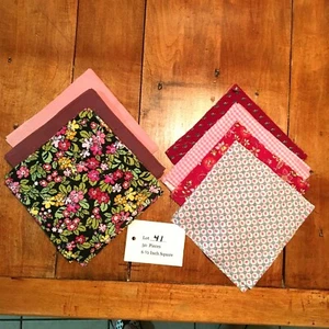 50 VTG  6 1/2"  squares, mixed  colors / patterns,  cotton quilt fabric. Lot 41 - Picture 1 of 2