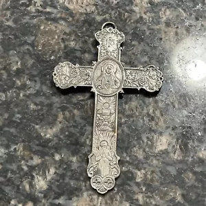 ANTICA CROCE ORNATA 1890 GEORG ROTH & COMPANY HANAU GERMANIA ARGENTO STERLING - Foto 1 di 9