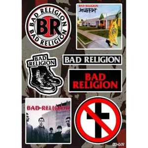 Paquete de pegatinas Bad Religion - BR Suffer Crossbuster American Punk Rock Band Logo - Imagen 1 de 1