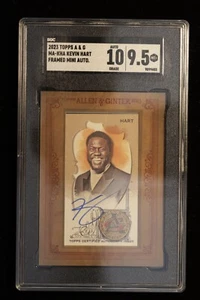 Mini autógrafo enmarcado Kevin Hart 2023 Topps Allen and Ginter graduado SGC 9,5/10 - Imagen 1 de 3