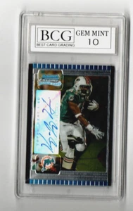 2005 Bowman Chrome Kay-Jay Harris #244 BCG 10 MINT Rookie Autograph DOLPHINS - Picture 1 of 2