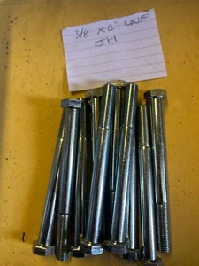 HEX HEAD BOLTS 3/8" UNF X 4 " LONG [ JH]  X 10   UFB137/32   BH606321 - Picture 1 of 2