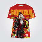 Cosplay Suicide Squad Isekai Harley Quinn Joker 3D T-Shirts Adult Kids Sport Top