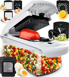 1 Set 8 In 1 Vegetable shredder Kitchen gift | Onion shredder and cutter-Popular - Picture 1 of 8