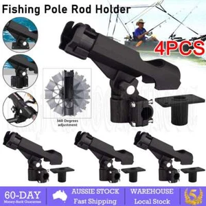4Pcs Fishing Rod Holder Rorateable Professional Boat Rod Holder for Fishing Tool - Picture 1 of 12