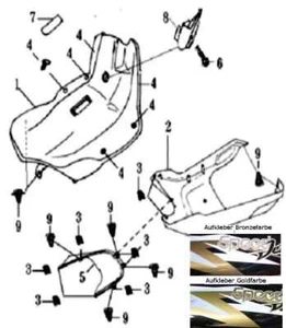 SFM / Sachs Verkeidung unten - weiss P402540500100510 Sachs Speedjet bis 2012 - Picture 1 of 1