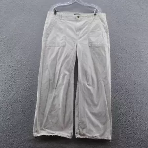 Pantalones chinos de paracaídas Banana Republic para mujer 14 beige pierna ancha ajustable - Imagen 1 de 15
