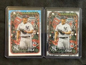 2024 Topps Holiday TREE PARALLEL Gerrit Cole #H12 - New York Yankees +Base Card - Picture 1 of 2
