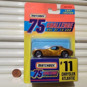 Matchbox 1997 Gold Challenge 75 #11 CHRYSLER ATLANTIC Nu in C9 NuMint BubblePack - Picture 1 of 3