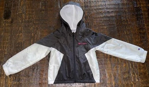 Champion Windbreaker Rain Jacket Size 6 Unisex Kids Black & White - Picture 1 of 3
