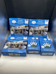 NEW Holiday Time White LED Light Lot 3-18ft - 2-100ft Mini LED Indoor/Outdoor - Picture 1 of 5
