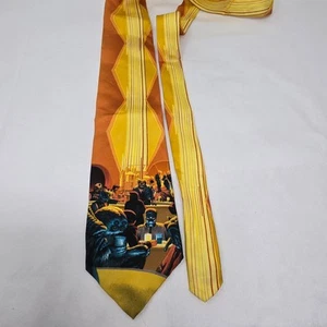 VINTAGE 1996 STAR WARS "CANTINA" RM STYLE USA KITE MEN'S TIE ALL SILK LUCASFILM - Picture 1 of 6