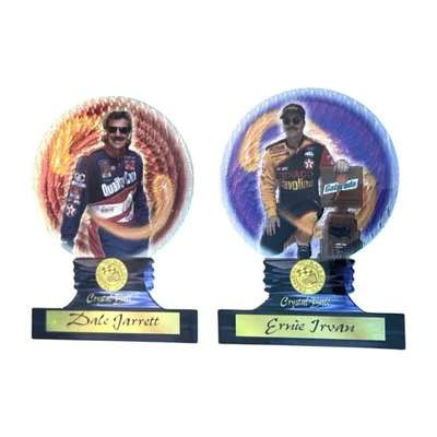 1996 Press Pass Premium Crystal Ball Ernie Irvin #CB6 Dale Jarrett #CB7 HOF - Image 1 of 2
