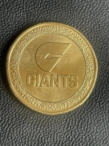 2023 $1 AFL Giants Football Almost Uncirculated One Dollar Coin aUNC - Picture 1 of 2