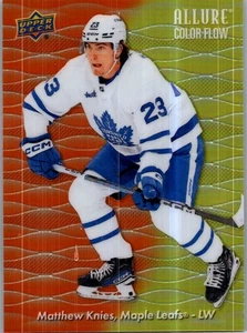 2023-24 Upper Deck Allure #CF-2 Matthew Knies Color Flow Orange-Yellow - Picture 1 of 2