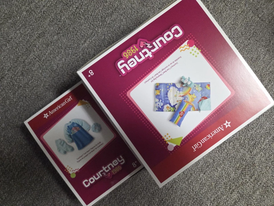 Conjunto de pijama y saco de dormir American Girl Doll Courtney Care Bear NUEVO Foto 1 de 1