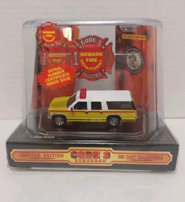 GMC 1998 Code 3 Collectable ▪︎ City Of Newark Fire Dept Item # 12406 - Image 1 of 4
