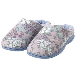 Zapatillas Dearfoams Mujer Talla Mediana (7-8) Interior/Exterior, Azul Floral, Grado A - Imagen 1 de 7