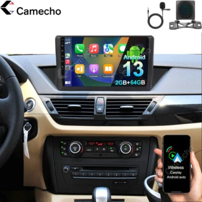 2+64G Para BMW X1 2010-2016 Carplay Android 15 Coche GPS Navegación Radio Estéreo + Cámara Foto 1 de 4