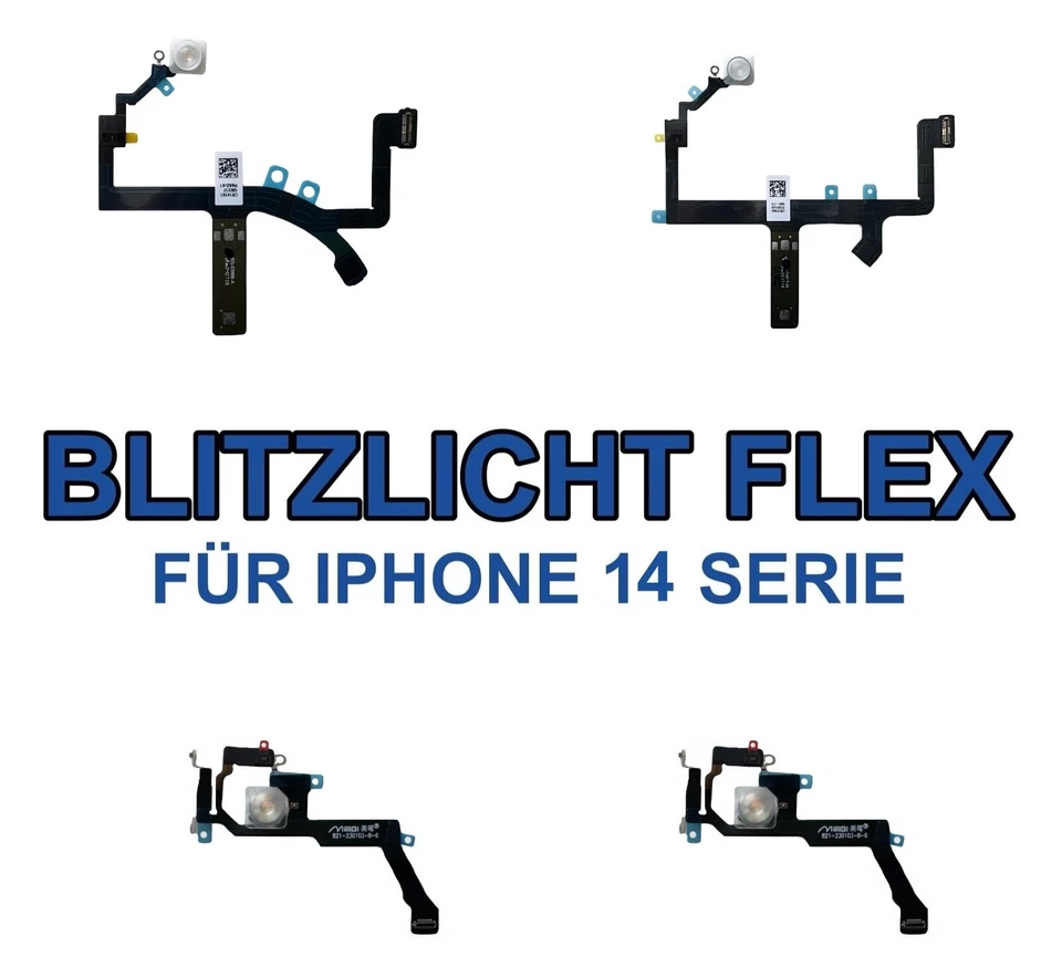 MARKENLOS Blitz Licht Für iPhone 14 Reihe Mini Pro Max Flash Light Mikrophone Flex Kabel