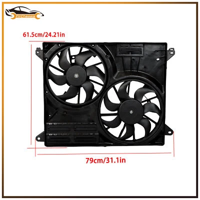 For Ford Edge&Lincoln Mkx 2016-2017 2018 Radiator Dual Cooling Fan Assembly - Image 1 of 4