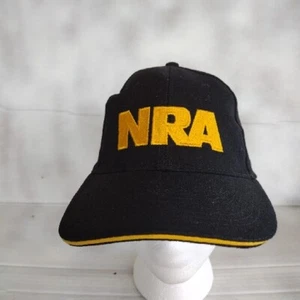 NRA National Rifle Association Black Cotton Adjustable Cap Hat New Without Tag - Picture 1 of 5
