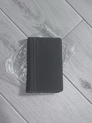 Leather Book Style Memo Book Cover 3x6 Pocket Notebook Note Pad Black - Image 1 of 3