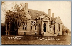 Postcard RPPC c1915 St. Paul MN Hamline University Carnegie Library Florian’s - Picture 1 of 2