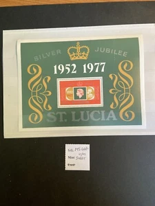 St Lucia SG MS 447 - 1977 Silver Jubilee Sheet MNH - Picture 1 of 2