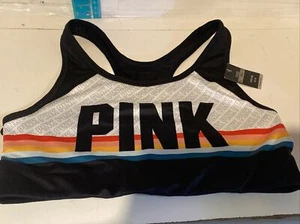 Reggiseno Victoria's Secret ROSA Sport Ultimate Sfoderato Multicolore M Nuovo con etichette - Foto 1 di 7