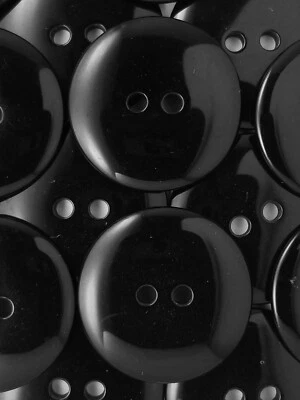 SIZE 45L-1+1/8" BLACK BUTTON, 1 GROSS, FREE SHIPPING USA - Image 1 of 2