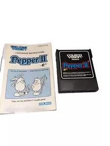 Pepper II 2 (Colecovision, 1983) Cartridge and Manual - Picture 1 of 12