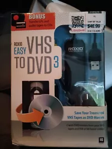 Roxio Easy VHS to DVD 3 Convert Old Home Movies VHS Tapes To DVD 253000 NIB - Picture 1 of 15