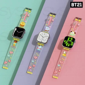 BTS BT21 Official Authentic Goods minini Sweetie Soft Band Apple or Galaxy Watch - Picture 1 of 11
