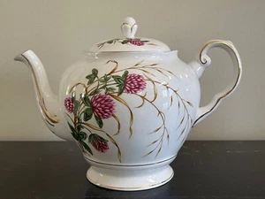 Tuscan Fine English Bone China Four Leaf Clover Teapot - Picture 1 of 9