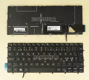 New for DELL XPS 9305 9370 9380 7390 Keyboard Backlit ND Nordic Danish Swedish - Picture 1 of 2