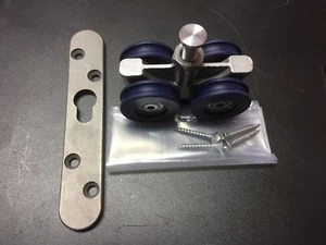 Lotto di 2 - Hardware porta scorrevole Henderson Soltaire 250 kg SS HD parte # 57/250/SS - Foto 1 di 5