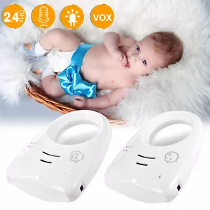 2.4GHz Wireless Babyphone Digital Abhörsicher Strahlungsarm 250m Reichweite Weiß - Bild 1 von 8