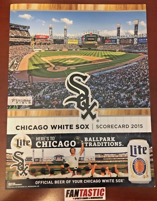2015 Chicago White Sox Scorecard - Miller Lite - Image 1 of 3