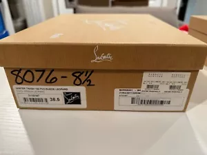 Christian Louboutin Winter Trash 150 PVC/Suede Leopard size 8 USA - Picture 1 of 16