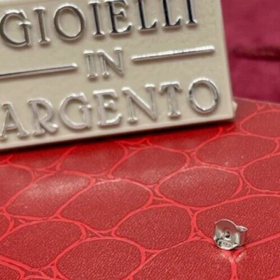 Chiusura farfallina orecchino farfalla colore argento argento 925 LxH 0,5x0,5 cm - Immagine 1 di 4