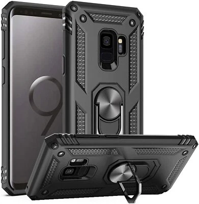 Funda de teléfono para Samsung Galaxy S9 / S9 Plus soporte anillo cubierta a prueba de golpes Foto 1 de 4