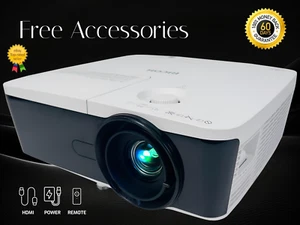 Ricoh PJ WU5570 DLP Projector 5500 ANSI Cinema & Movie WUXGA Full HD HDMI Bundle - Picture 1 of 13